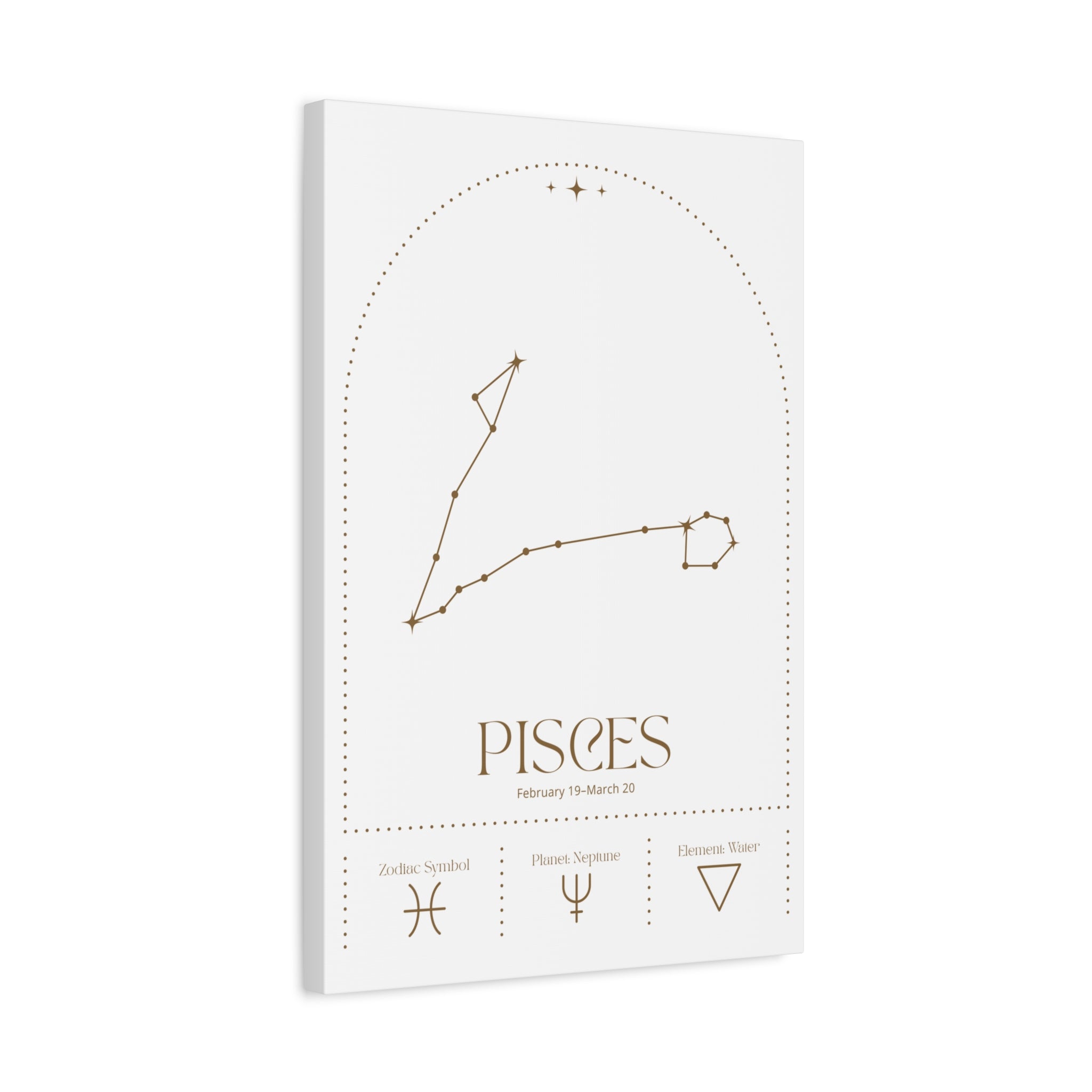 Pisces Zodiac Canvas – Dreamy & Ethereal Art