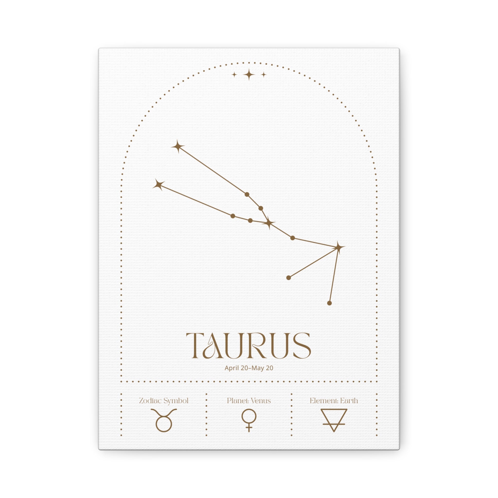 Taurus Zodiac Canvas – Earthy & Grounded Vibes