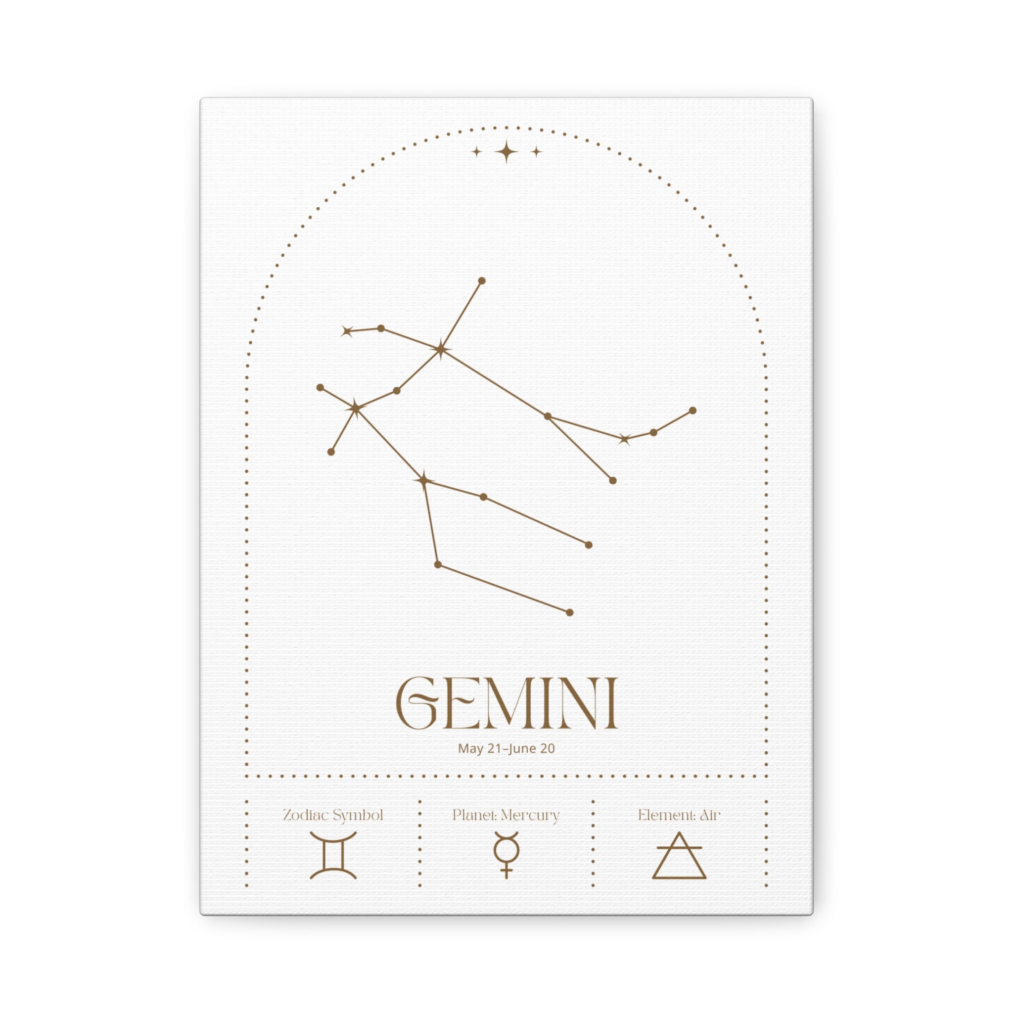 Gemini Zodiac Canvas – Dynamic & Versatile