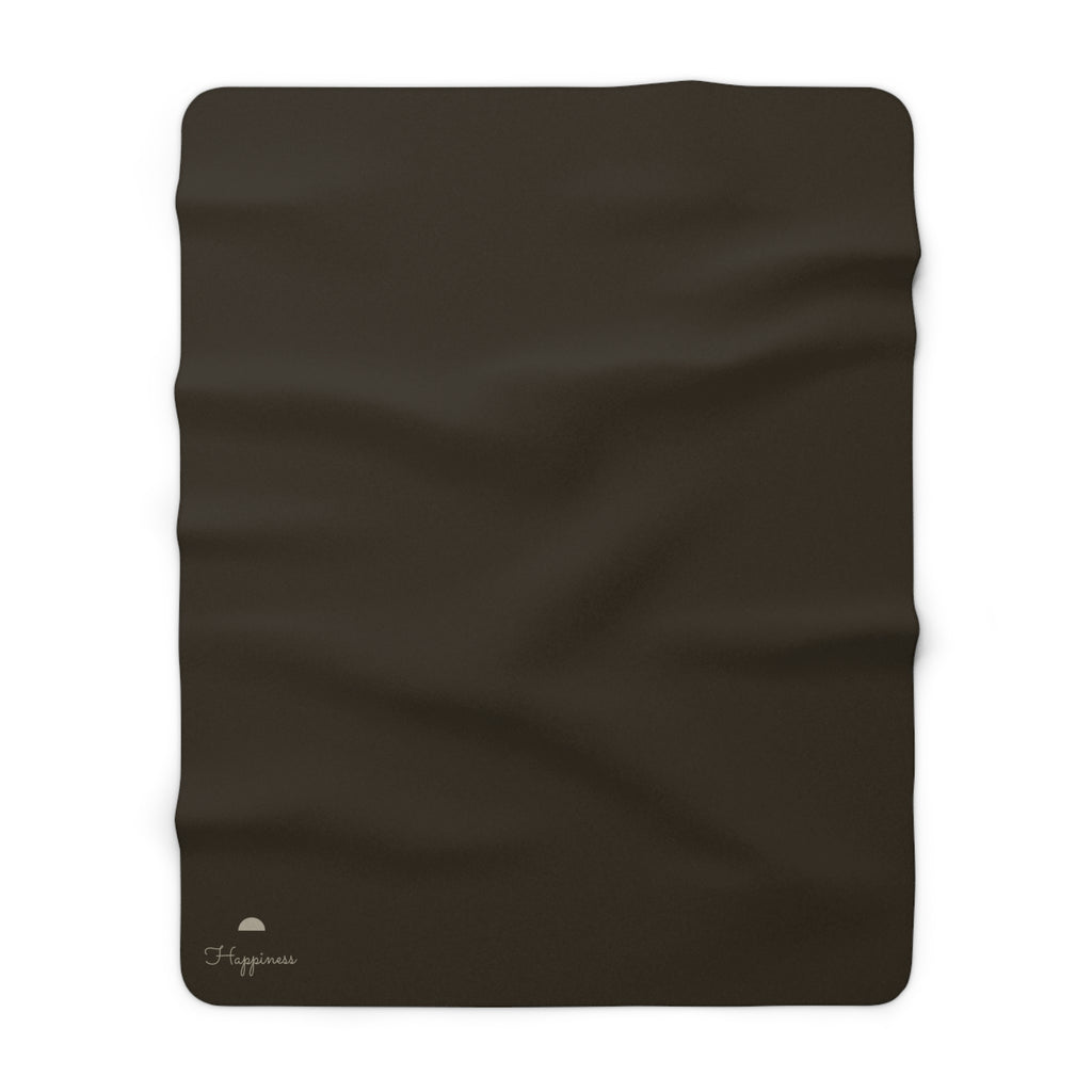 Sherpa Fleece Blanket "Happiness"