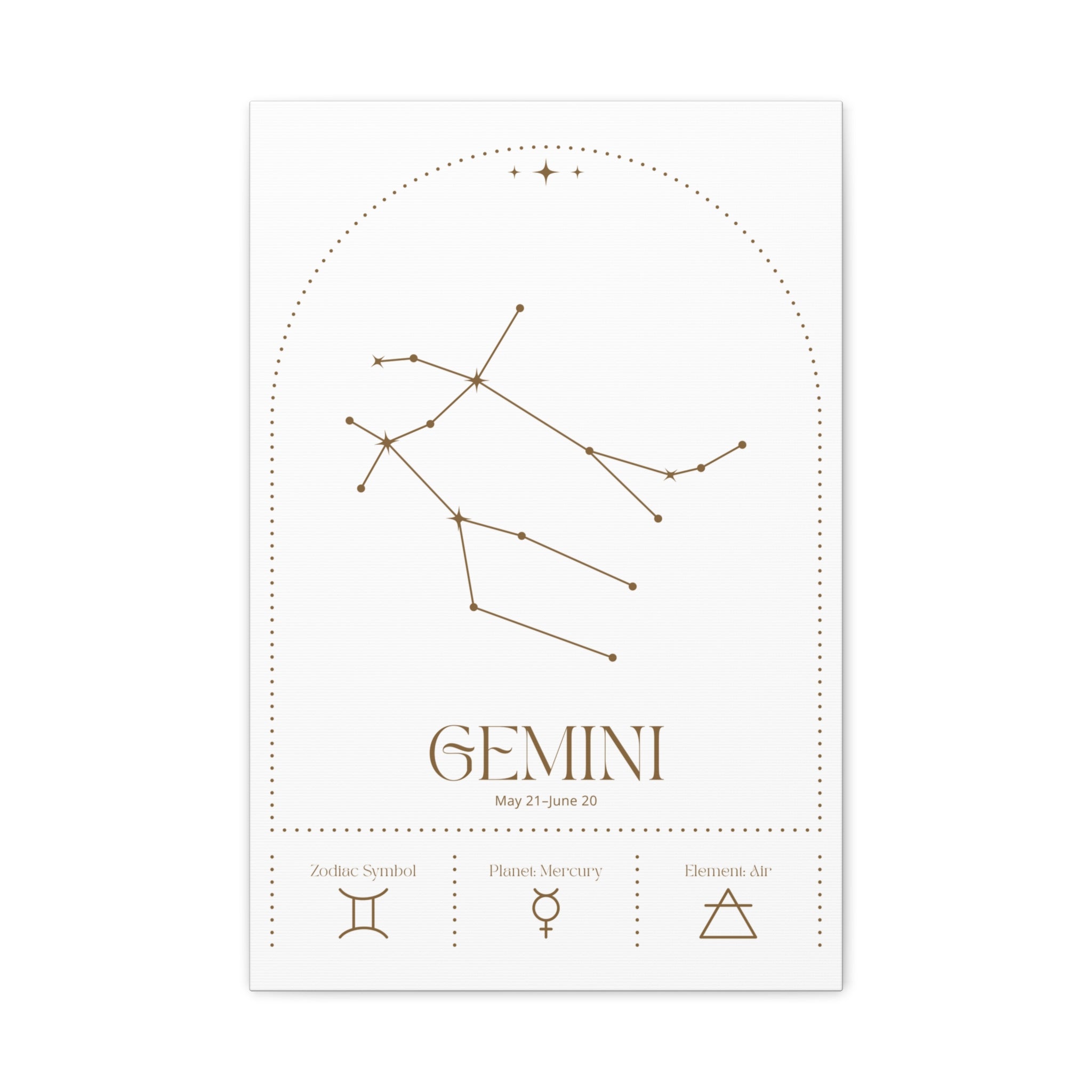 Gemini Zodiac Canvas – Dynamic & Versatile