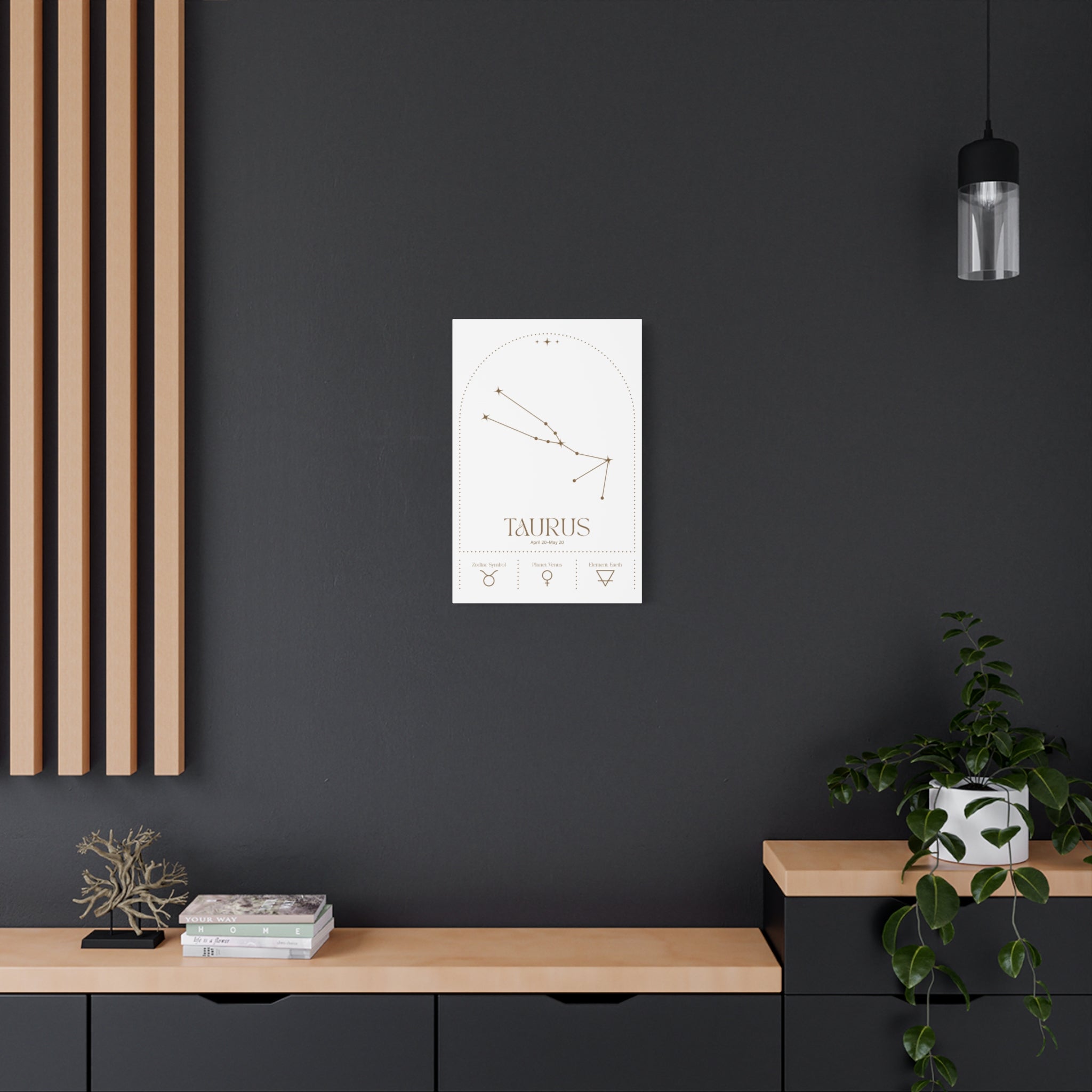 Taurus Zodiac Canvas – Earthy & Grounded Vibes