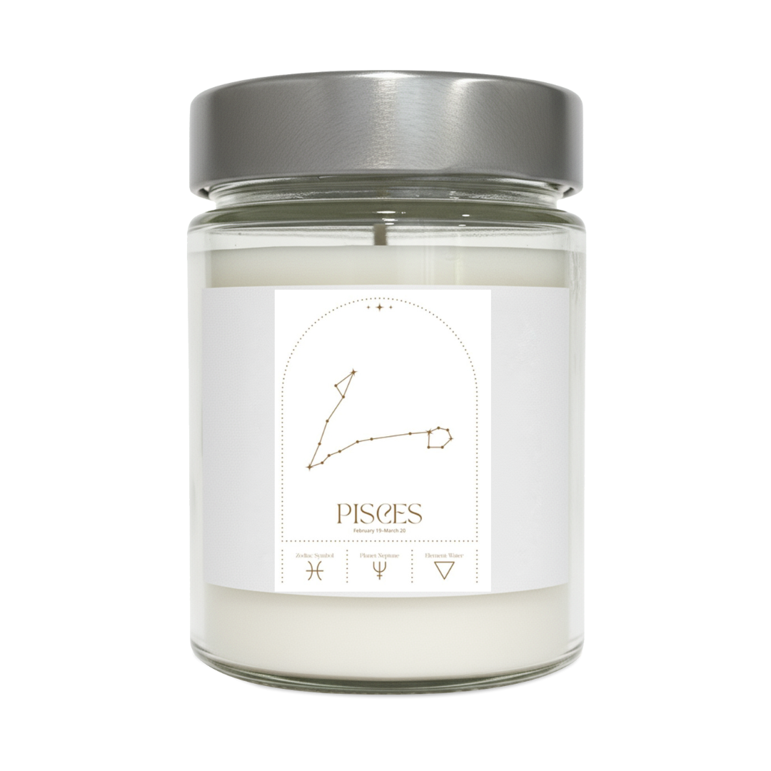 Zodiac Candle - Pisces, 9oz