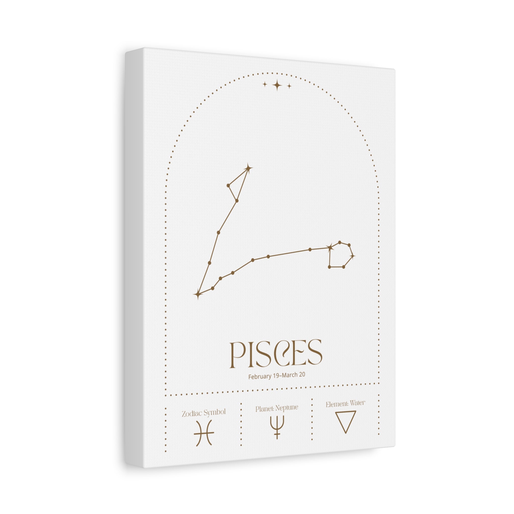 Pisces Zodiac Canvas – Dreamy & Ethereal Art