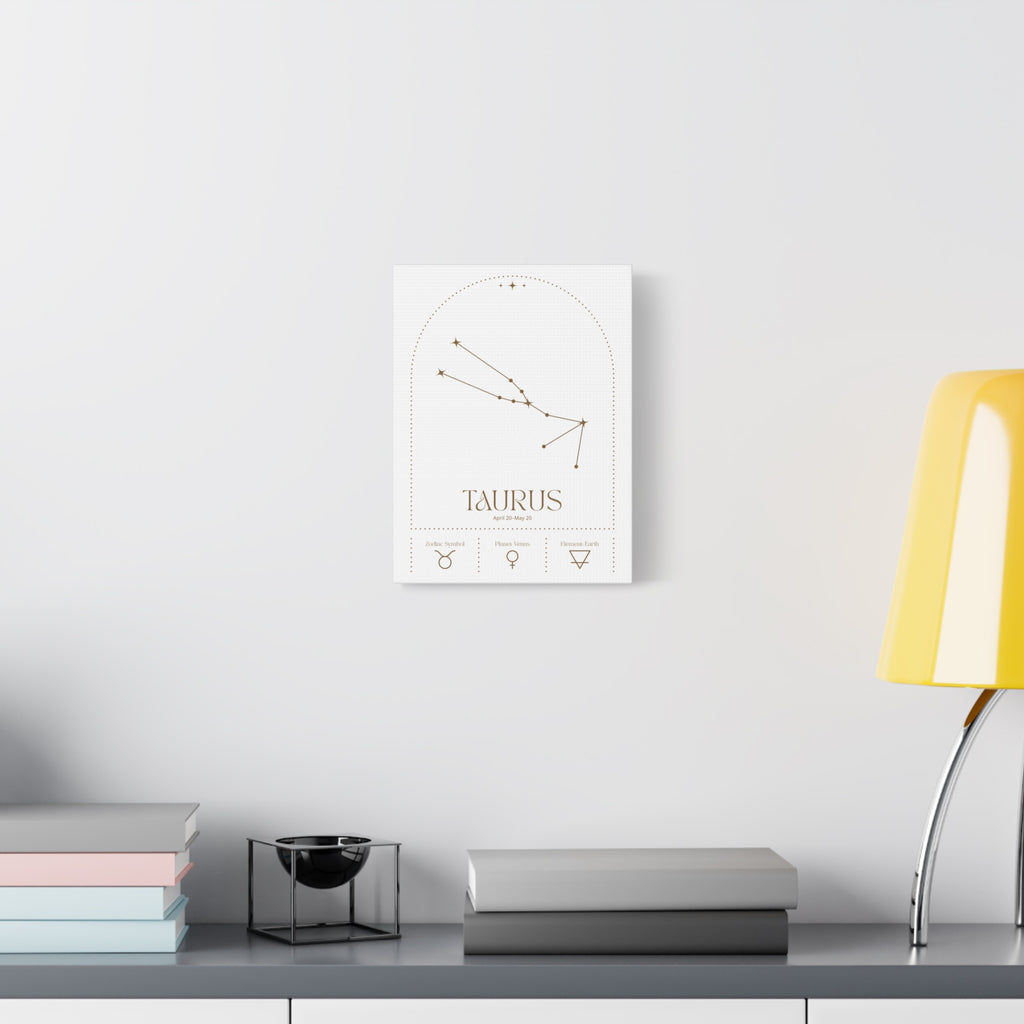 Taurus Zodiac Canvas – Earthy & Grounded Vibes