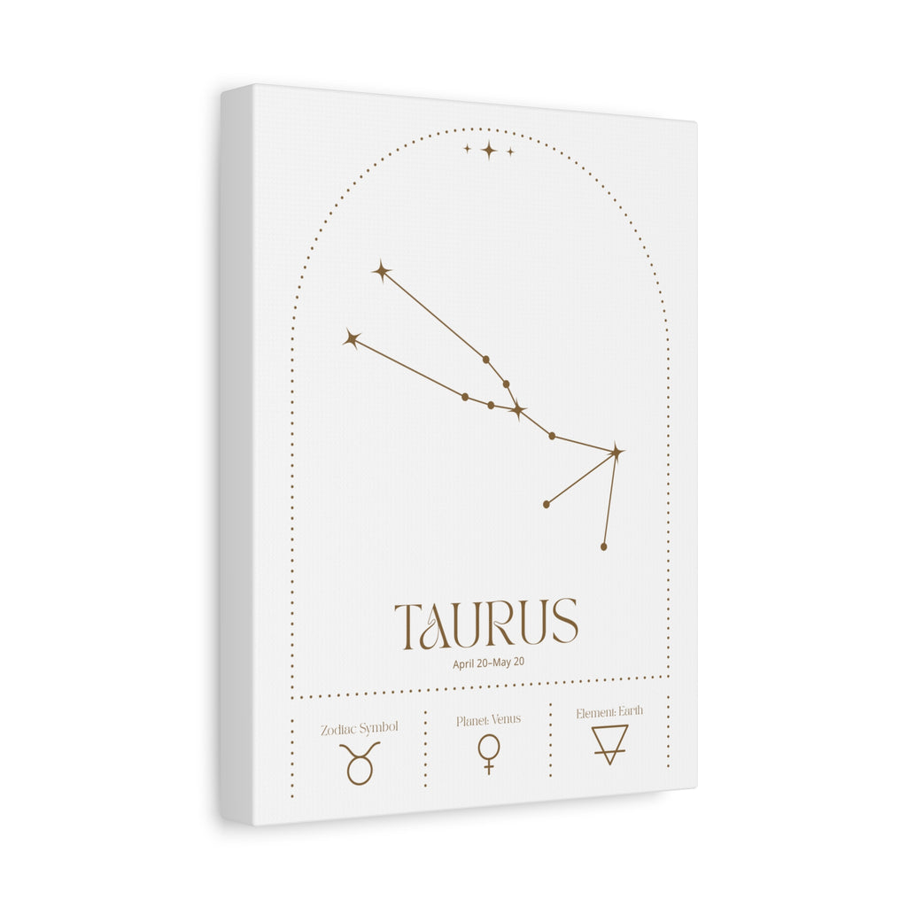 Taurus Zodiac Canvas – Earthy & Grounded Vibes