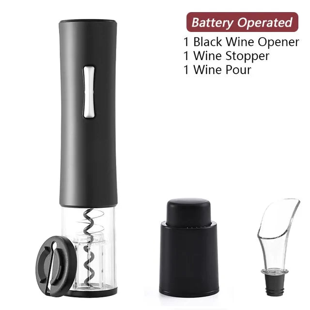 Electric Wine Opener Foil Cutter Jar Opener Kitchen Gadget